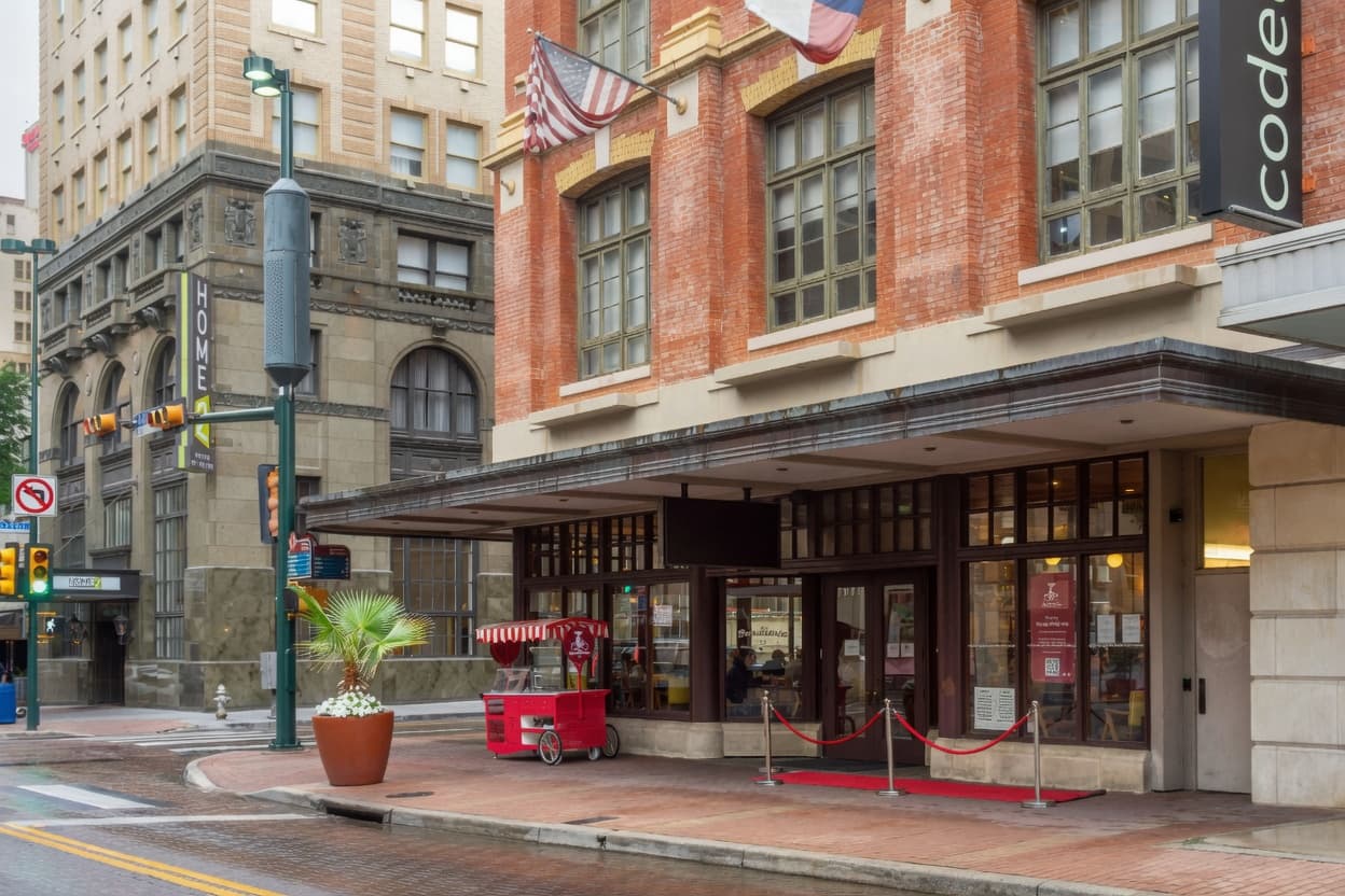 Commercial window tinting on a San Antonio office and storefront